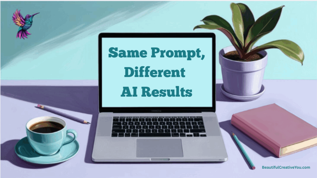 Desk layout after MidJourney edit tool added missing book spine.