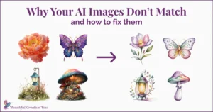 Read more about the article Why Your AI Images Don’t Match (and How to Fix Them)