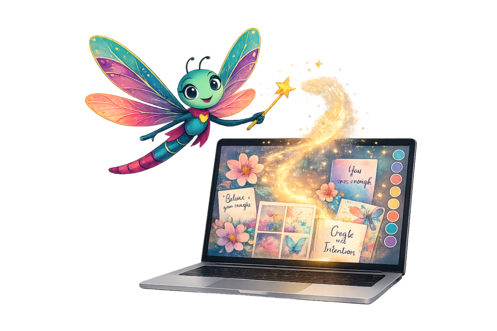 AI Image Prompt Generator Dragonfly character
